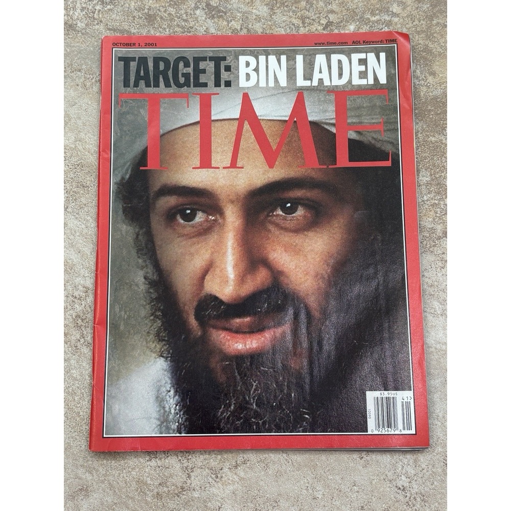 TIME Magazine October 1 2001 Target Bin Laden 9/11 September 11 Historic Issue